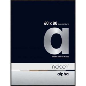 Alpha Noir anodisé mat 60 x 80 cm