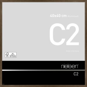 C2 Ambre mat brossé 40 x 40 cm