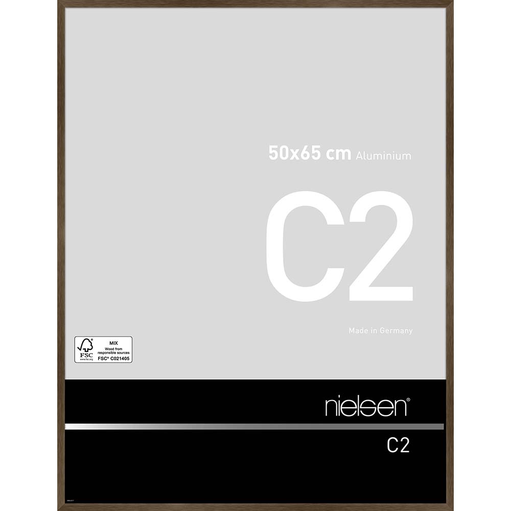 C2 Ambre mat brossé 50 x 65 cm