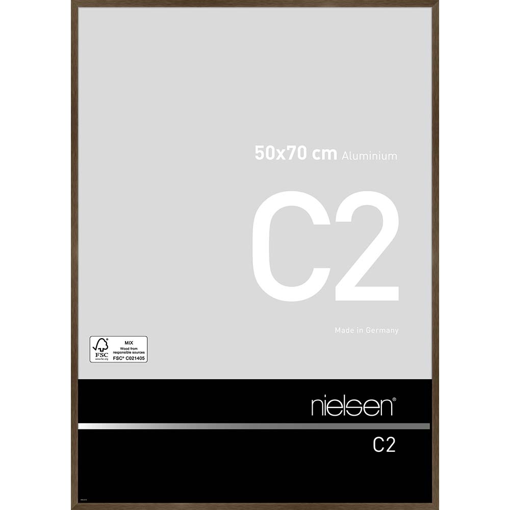 C2 Ambre mat brossé 50 x 70 cm