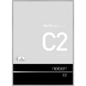 C2 Argent mat brossé 50 x 70 cm