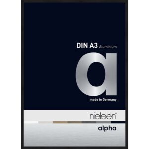 Alpha Noir anodisé mat 29,7 x 42 cm
