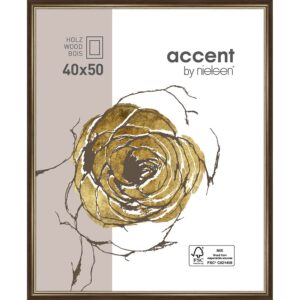 Ascott Brun foncé/Or 40 x 50 cm