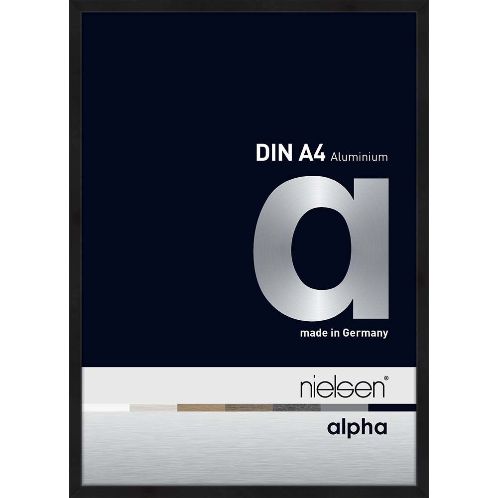 Alpha Noir anodisé mat 21 x 29,7 cm
