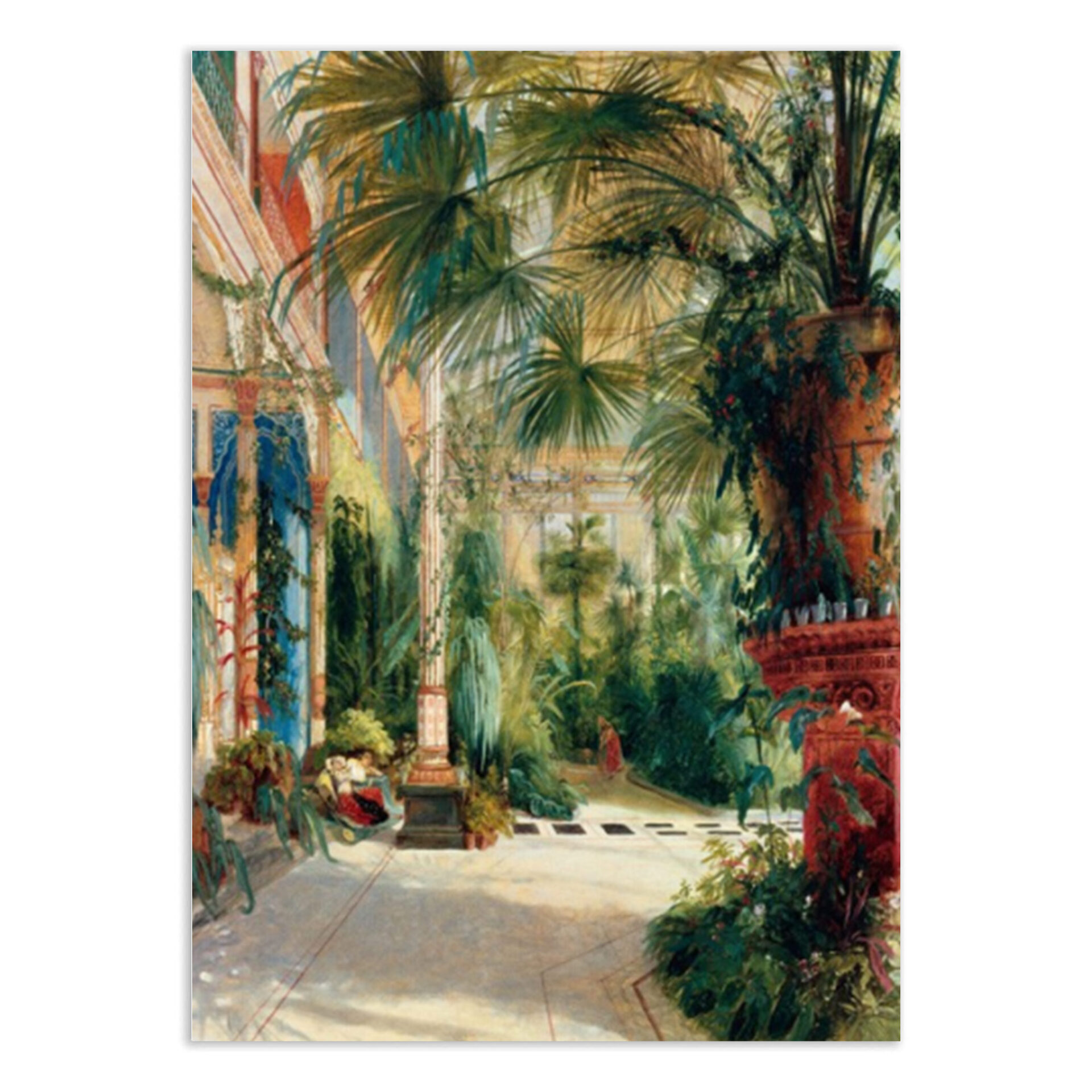 Das Innere des Palmenhauses - 30X40CM