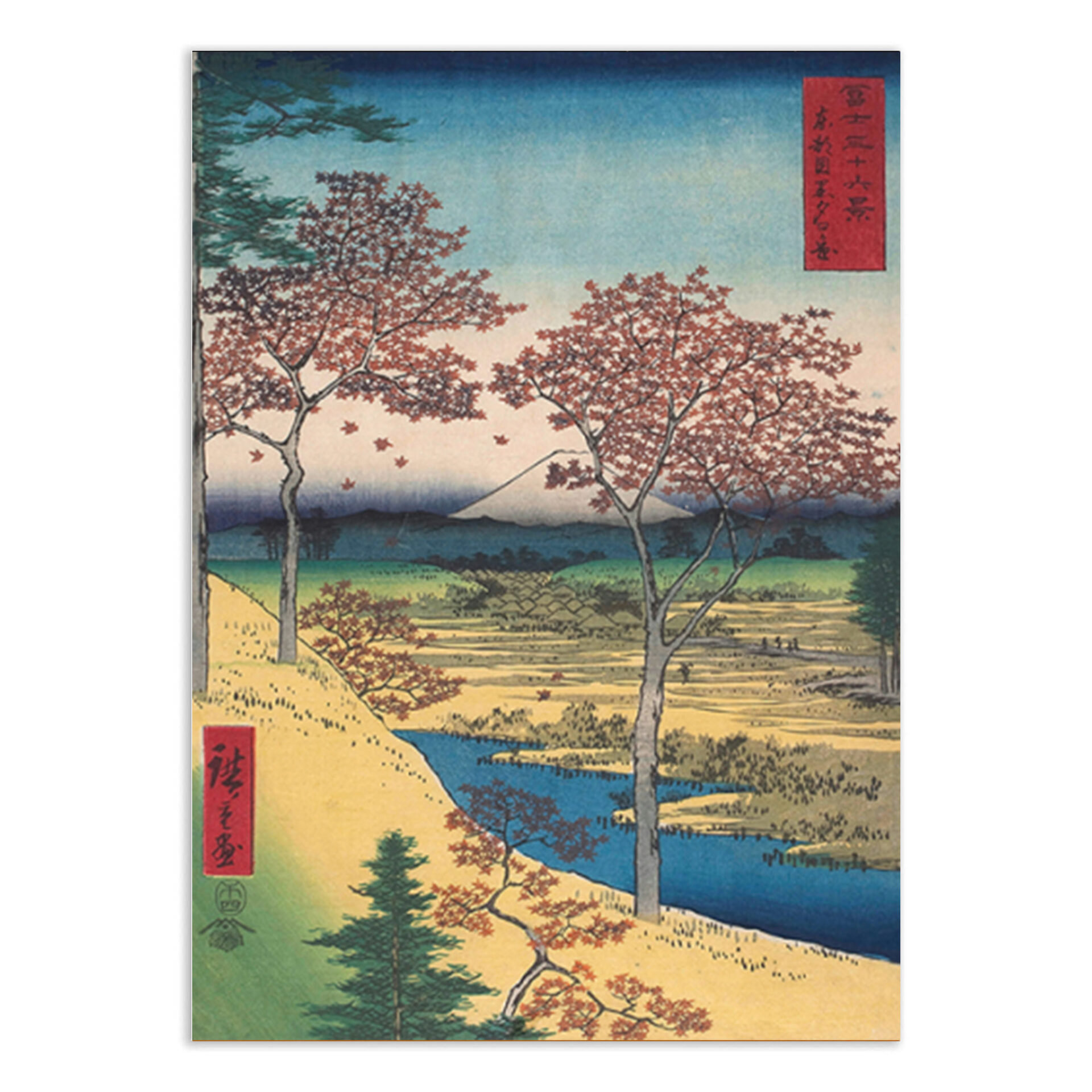 La colline du crépuscule de Meguro dans la capitale de l'Est - 30X40CM