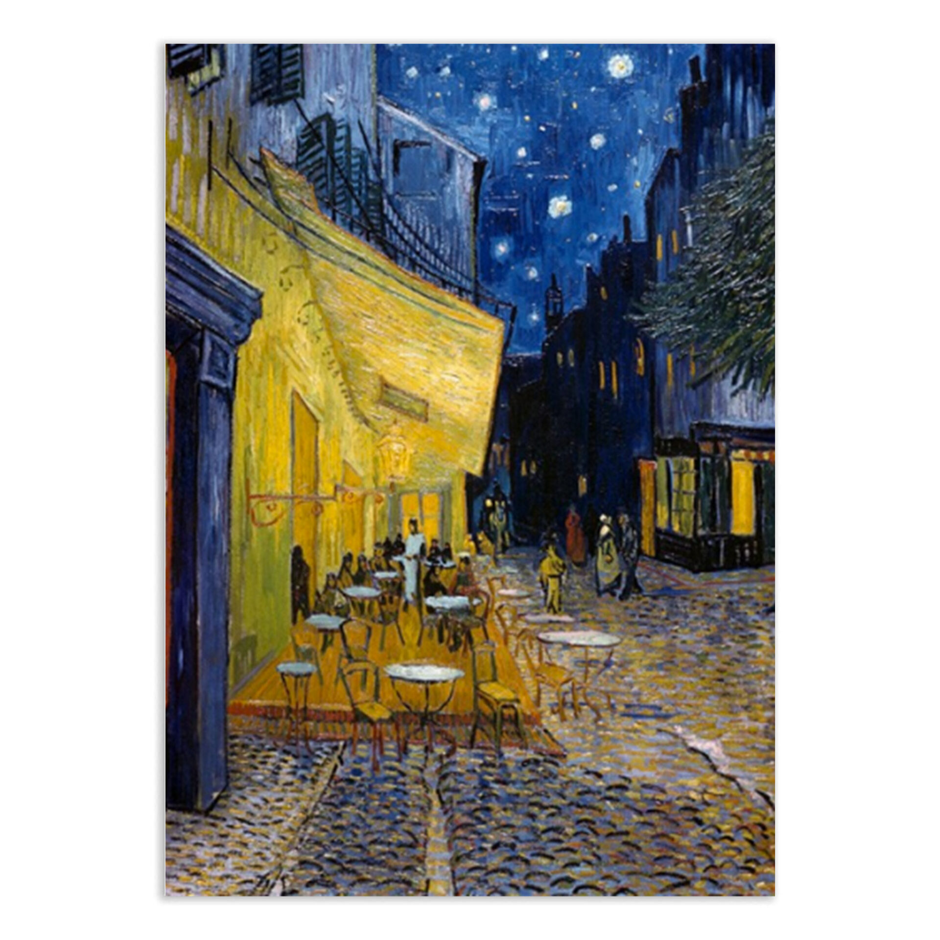 Terrasse du café le soir - 30X40CM