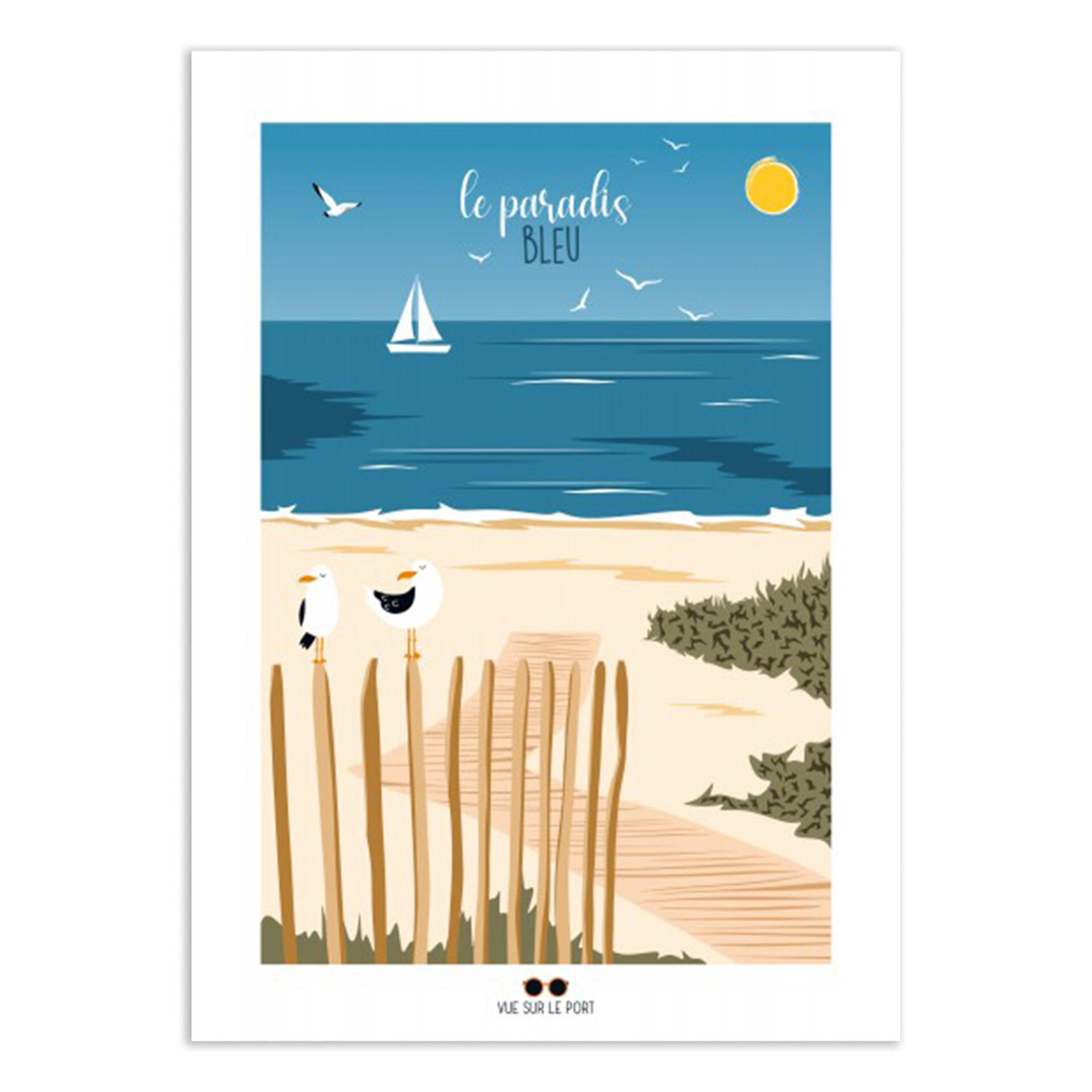 Paradis bleu - 30X40CM