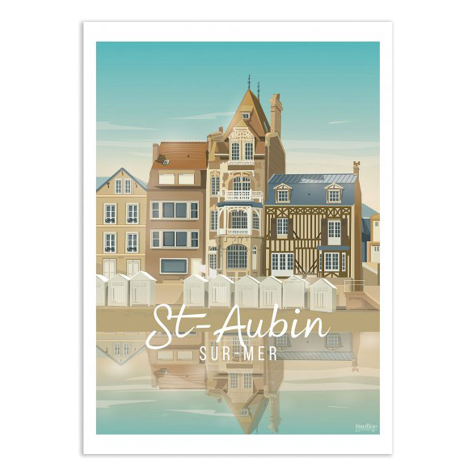Saint-Aubin-sur-Mer - 30X40CM