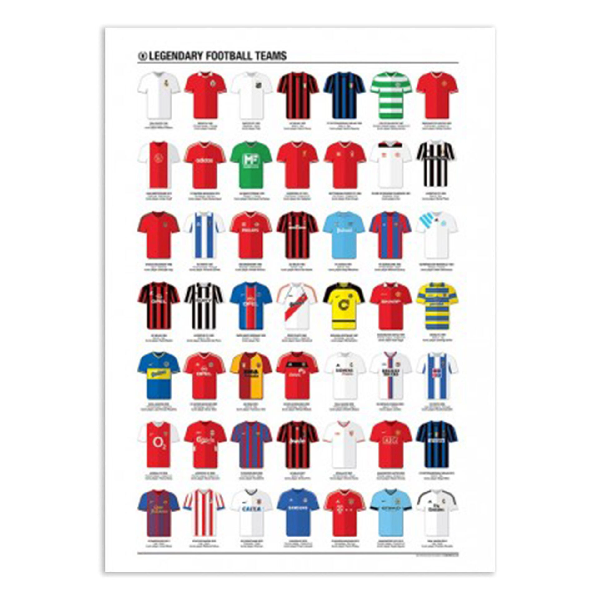 Legendary Football Teams - 50X70CM