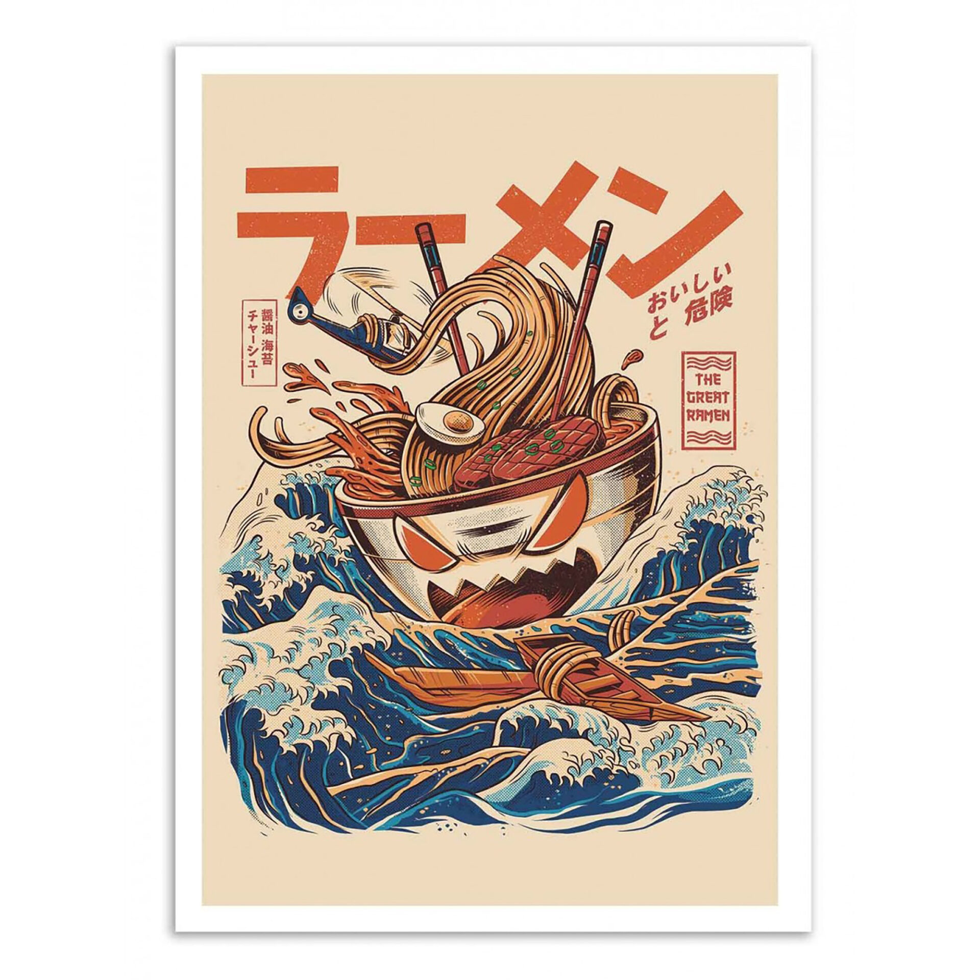 Great Ramen off Kanagawa  - 30X40CM