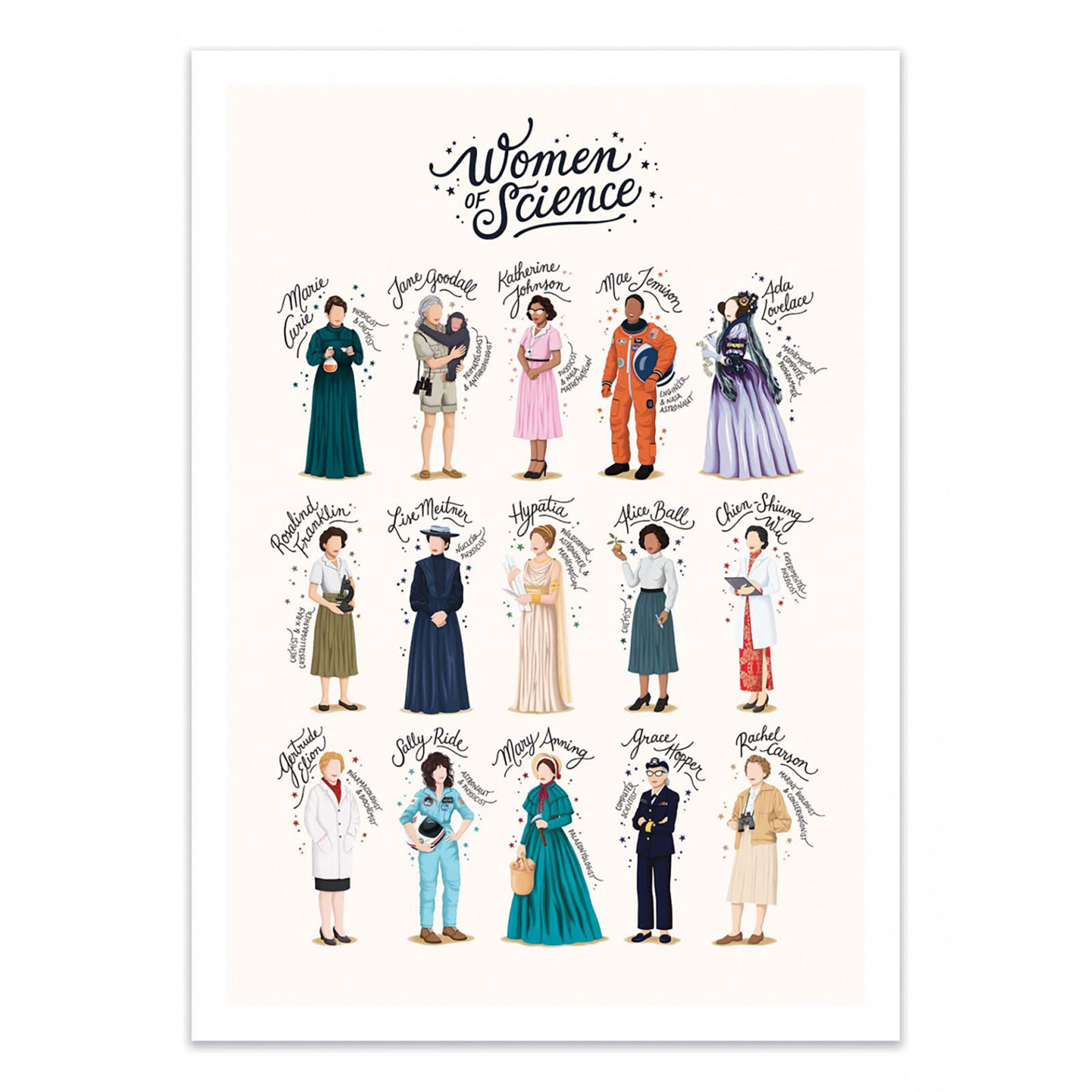 Women of Science - 30X40CM